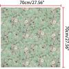 imageAllegra K Women Chiffon Scarves  276quot X276quot  Floral Print Square Kerchief Neck Scarf NeckerchiefGreen