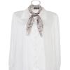 imageAllegra K Women Chiffon Scarves  276quot X276quot  Floral Print Square Kerchief Neck Scarf NeckerchiefLight Gray