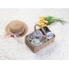 imageAllegra K Women Chiffon Scarves  276quot X276quot  Floral Print Square Kerchief Neck Scarf NeckerchiefLight Gray