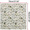 imageAllegra K Women Chiffon Scarves  276quot X276quot  Floral Print Square Kerchief Neck Scarf NeckerchiefLight Gray1