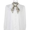 imageAllegra K Women Chiffon Scarves  276quot X276quot  Floral Print Square Kerchief Neck Scarf NeckerchiefLight Gray1
