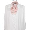 imageAllegra K Women Chiffon Scarves  276quot X276quot  Floral Print Square Kerchief Neck Scarf NeckerchiefLight Pink