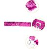 imageAllegra K Womens Glitter Skinny Stretchy Waist Belts Sequins Decor Slim Elastic Belts 2PCSRose Red