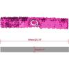 imageAllegra K Womens Glitter Skinny Stretchy Waist Belts Sequins Decor Slim Elastic Belts 2PCSRose Red