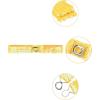 imageAllegra K Womens Glitter Skinny Stretchy Waist Belts Sequins Decor Slim Elastic Belts 2PCSYellow