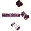 imageAllegra K Womens Glitter Stretchy Waist Belts Interlock Buckles Sequins Decor Wide Elastic Belts 2PCSDark Purple