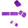 imageAllegra K Womens Glitter Stretchy Waist Belts Interlock Buckles Sequins Decor Wide Elastic Belts 2PCSLight Purple