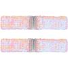 imageAllegra K Ladies Stretchy Wide Waist Belts Interlock Buckles Shinny Sequins Decor Belts for DressesCarnation