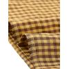 imageAllegra K Womens Bow Tie Neck Blouse Vintage Ruffle Sleeveless Gingham Plaid ShirtYellow Brown