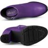 imageAllegra K Womens Chunky High Heel Platform Ankle BootsPurple