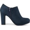 imageAllegra K Womens Platform Round Toe Chunky Heel Ankle BootiesNavy Blue