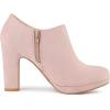 imageAllegra K Womens Platform Round Toe Chunky Heel Ankle BootiesPink