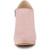 imageAllegra K Womens Platform Round Toe Chunky Heel Ankle BootiesPink