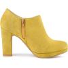 imageAllegra K Womens Platform Round Toe Chunky Heel Ankle BootiesYellow