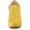imageAllegra K Womens Platform Round Toe Chunky Heel Ankle BootiesYellow