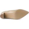 imageAllegra K Womens Pointed Toe Zipper Chunky Heels Ankle BootsBeige
