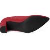 imageAllegra K Womens Pointed Toe Zipper Chunky Heels Ankle BootsRed