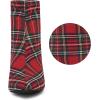 imageAllegra K Womens Pointed Toe Zipper Chunky Heels Ankle BootsRed Houndstooth