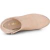 imageAllegra K Womens Round Toe Side Zip Chunky Heel Ankle BootsDust Pink