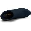 imageAllegra K Womens Round Toe Side Zip Chunky Heel Ankle BootsNavy Blue