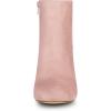 imageAllegra K Womens Round Toe Side Zip Chunky Heel Ankle BootsPink
