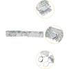 imageAllegra K Womens Skinny Elastic Waist Belts Sequins Decor Stretchy Belts for Dresses 2PCSSilver