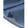 imageAllegra K Womens Denim Collar Button Down Tie Waist Jean Shirt DressBlue