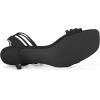 imageAllegra K Womens Kitten Heel Lace Up Suede Heel SandalsBlack