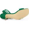 imageAllegra K Womens Kitten Heel Lace Up Suede Heel SandalsGreen