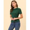 imageAllegra K Womens Peter Pan Collar Shirt Vintage 1950s Polka Dots BlouseGreen