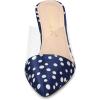 imageAllegra K Womens Polka Dots Clear Chunky Heels Slides MulesBlue