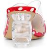 imageAllegra K Womens Polka Dots Clear Chunky Heels Slides MulesBright Red