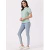 imageAllegra K Womens Cotton Short Sleeve Button Down Peter Pan Collar BlouseLight Green