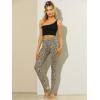 imageAllegra K Womens Leggings Printed High Waist Elastic Waistband Party Yoga Christmas Stirrup PantsBeigeleopard