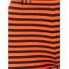 imageAllegra K Womens Leggings Printed High Waist Elastic Waistband Party Yoga Christmas Stirrup PantsBlack Orangestripe