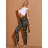 imageAllegra K Womens Leggings Printed High Waist Elastic Waistband Party Yoga Christmas Stirrup PantsGreycamouflage