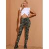 imageAllegra K Womens Leggings Printed High Waist Elastic Waistband Party Yoga Christmas Stirrup PantsGreycamouflage