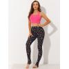 imageAllegra K Womens Leggings Printed High Waist Elastic Waistband Party Yoga Christmas Stirrup PantsGreyleopard