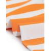 imageAllegra K Womens Leggings Printed High Waist Elastic Waistband Party Yoga Christmas Stirrup PantsOrange Whitestripe