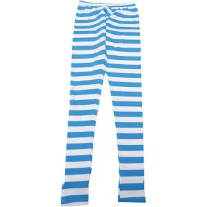 imageAllegra K Womens Leggings Printed High Waist Elastic Waistband Party Yoga Christmas Stirrup PantsLight Blue Whitestripe