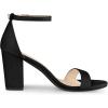imageAllegra K Womens Buckle Ankle Strap High Chunky Heels SandalsBlack