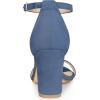 imageAllegra K Womens Buckle Ankle Strap High Chunky Heels SandalsHaze Blue