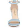 imageAllegra K Womens Buckle Ankle Strap High Chunky Heels SandalsSky Blue