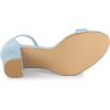 imageAllegra K Womens Buckle Ankle Strap High Chunky Heels SandalsSky Blue