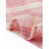 imageAllegra K Womens Summer Plaid Tops Casual Short Sleeves Western Button Down ShirtPinkbeige