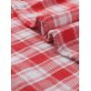 imageAllegra K Womens Summer Plaid Tops Casual Short Sleeves Western Button Down ShirtRed Plaid