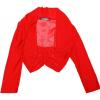 imageAllegra K Womens 34 Sleeve Sheer Mesh Shrug Open Front Cropped Bolero CardiganRed