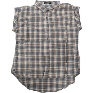imageAllegra K Womens Summer Plaid Tops Casual Short Sleeves Western Button Down ShirtGrey Blue