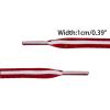 imageAllegra K Colorful Color Block Stripe Canvas Shoe Strings Flat Shoelace for Sneaker 2 PairsWhiteblackwhite