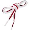 imageAllegra K Colorful Color Block Stripe Canvas Shoe Strings Flat Shoelace for Sneaker 2 PairsWhiteredwhite
